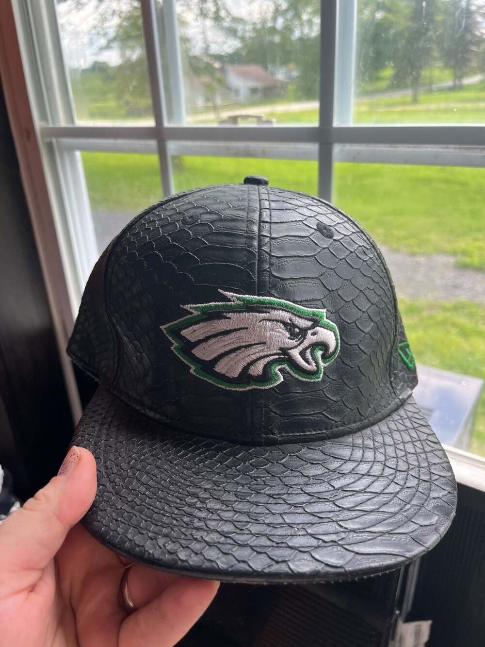 New Era Philadelphia Eagles Faux Snakeskin Snapback Hat